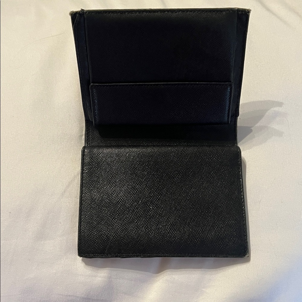 Prada Gray Triangular Logo Wallet - image 3